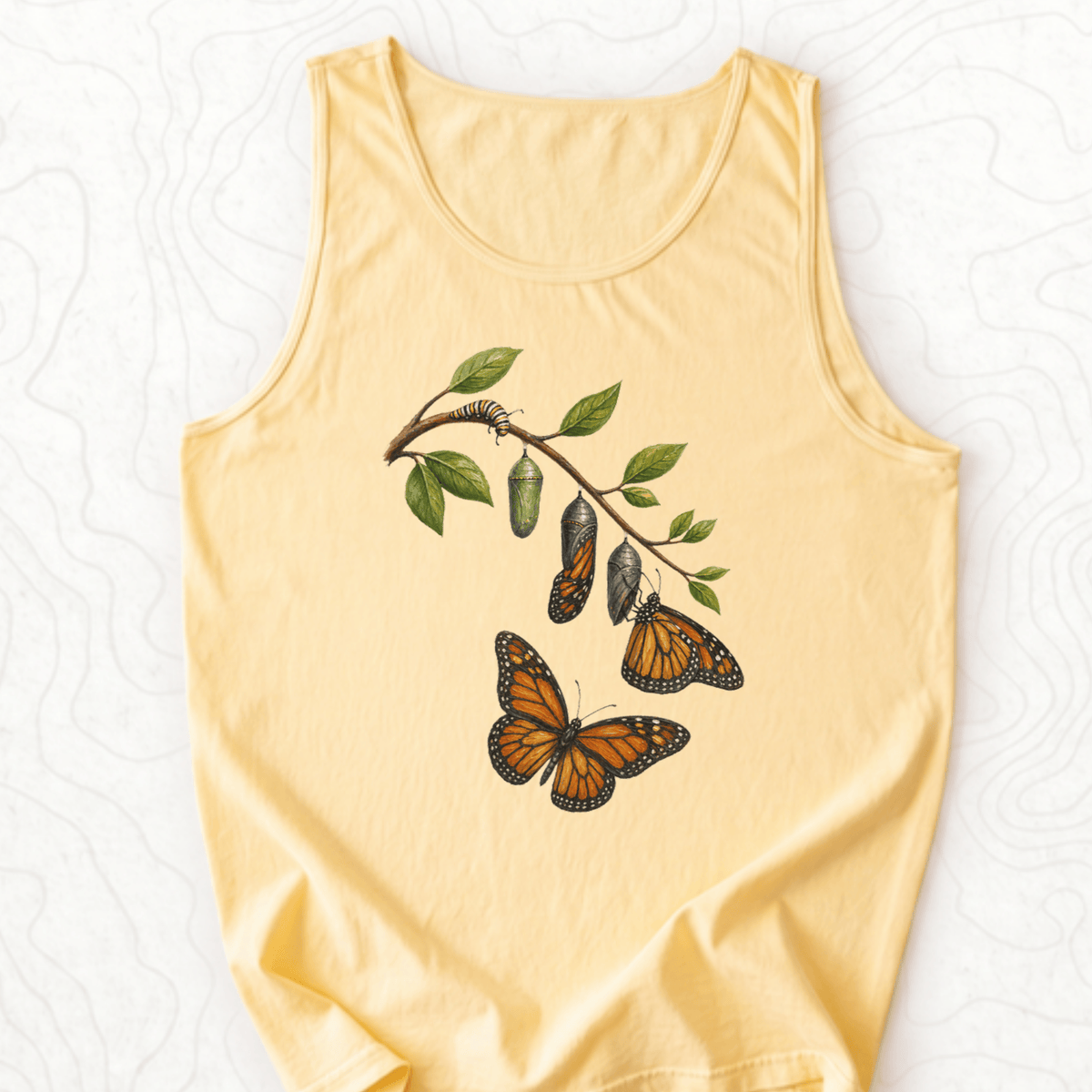 Monarch Metamorphosis Tank Top - Butter