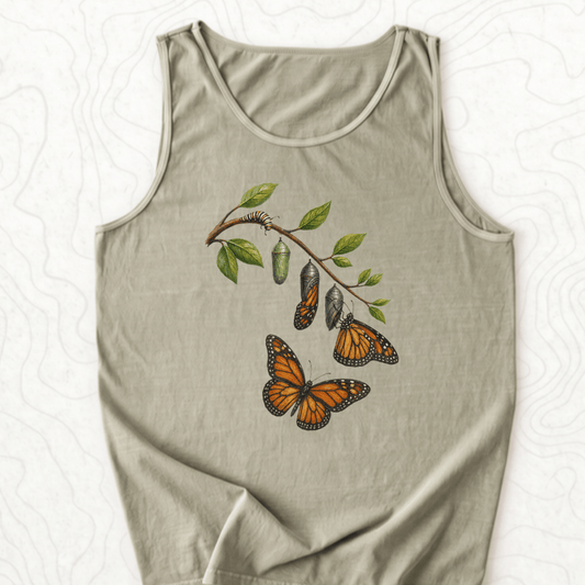 Monarch Metamorphosis Tank Top - Sandstone