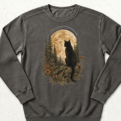 Moonlit Cat Sweatshirt - Pepper