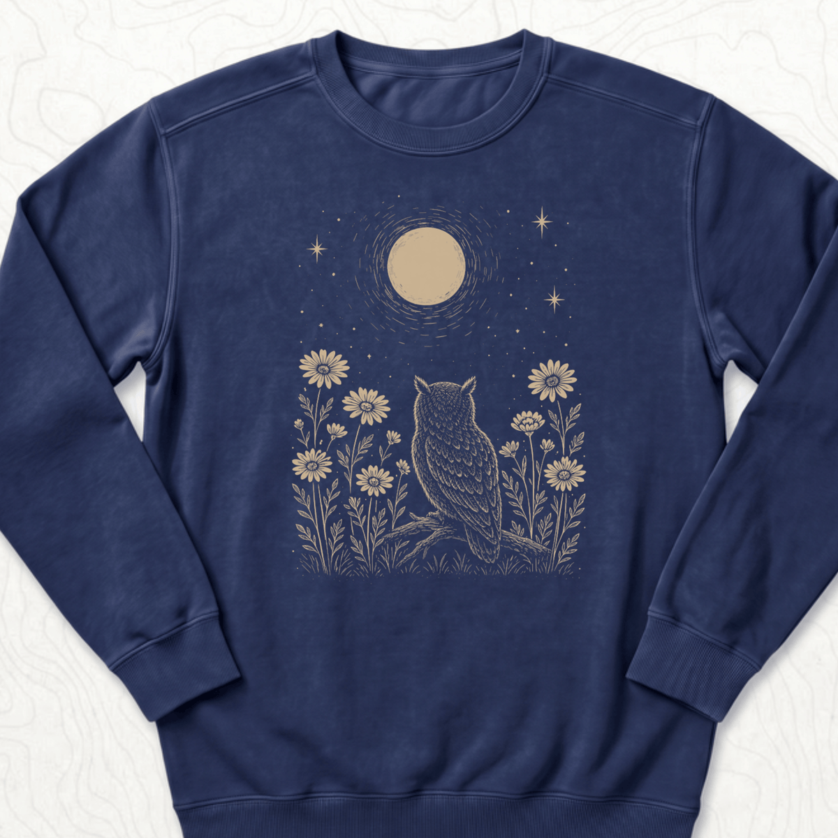 Moonlit Owl Sweatshirt - True Navy