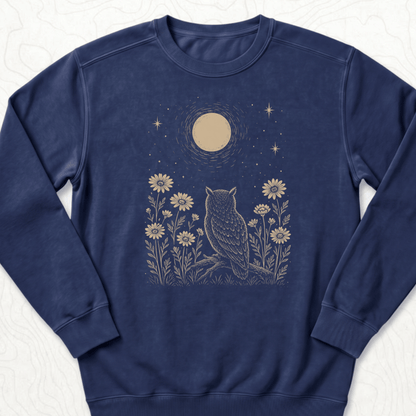Moonlit Owl Sweatshirt - True Navy
