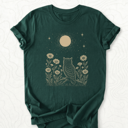 Moonlit Owl Tee - Forest