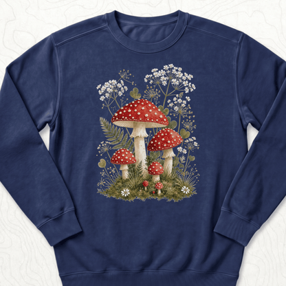 Mushroom Garden Sweatshirt - True Navy