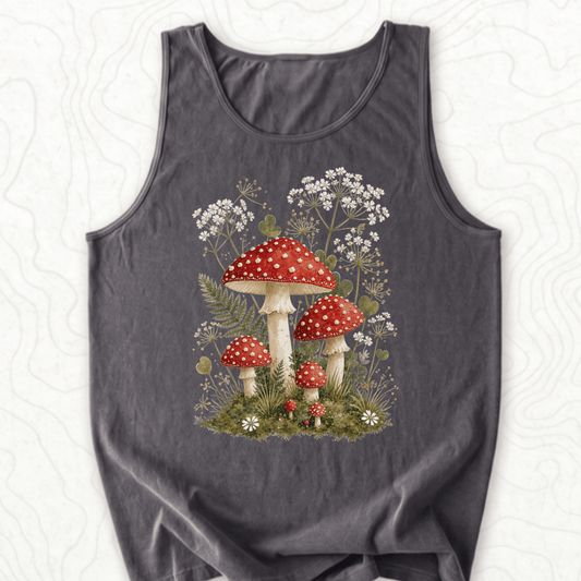 Mushroom Garden Tank Top - Pepper
