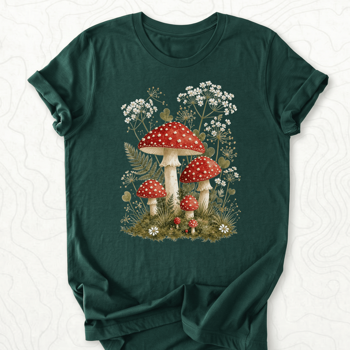 Mushroom Garden Tee - Forest