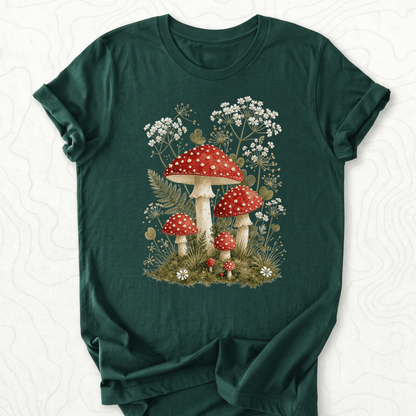 Mushroom Garden Tee - Forest