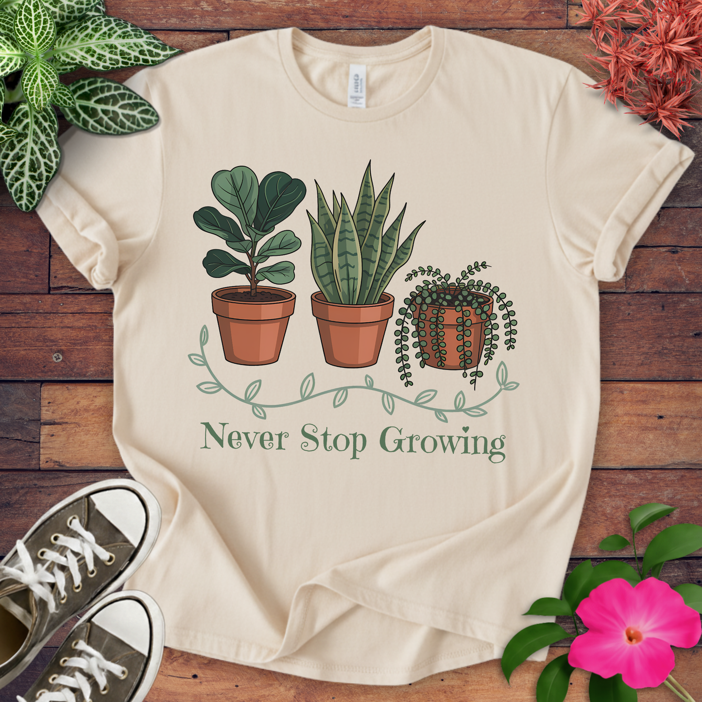 Never Stop Growing T-shirt