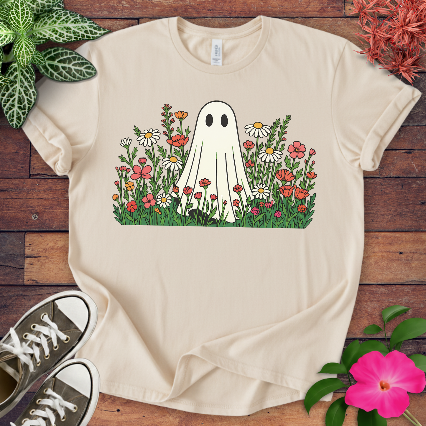 Flower Ghost T-shirt