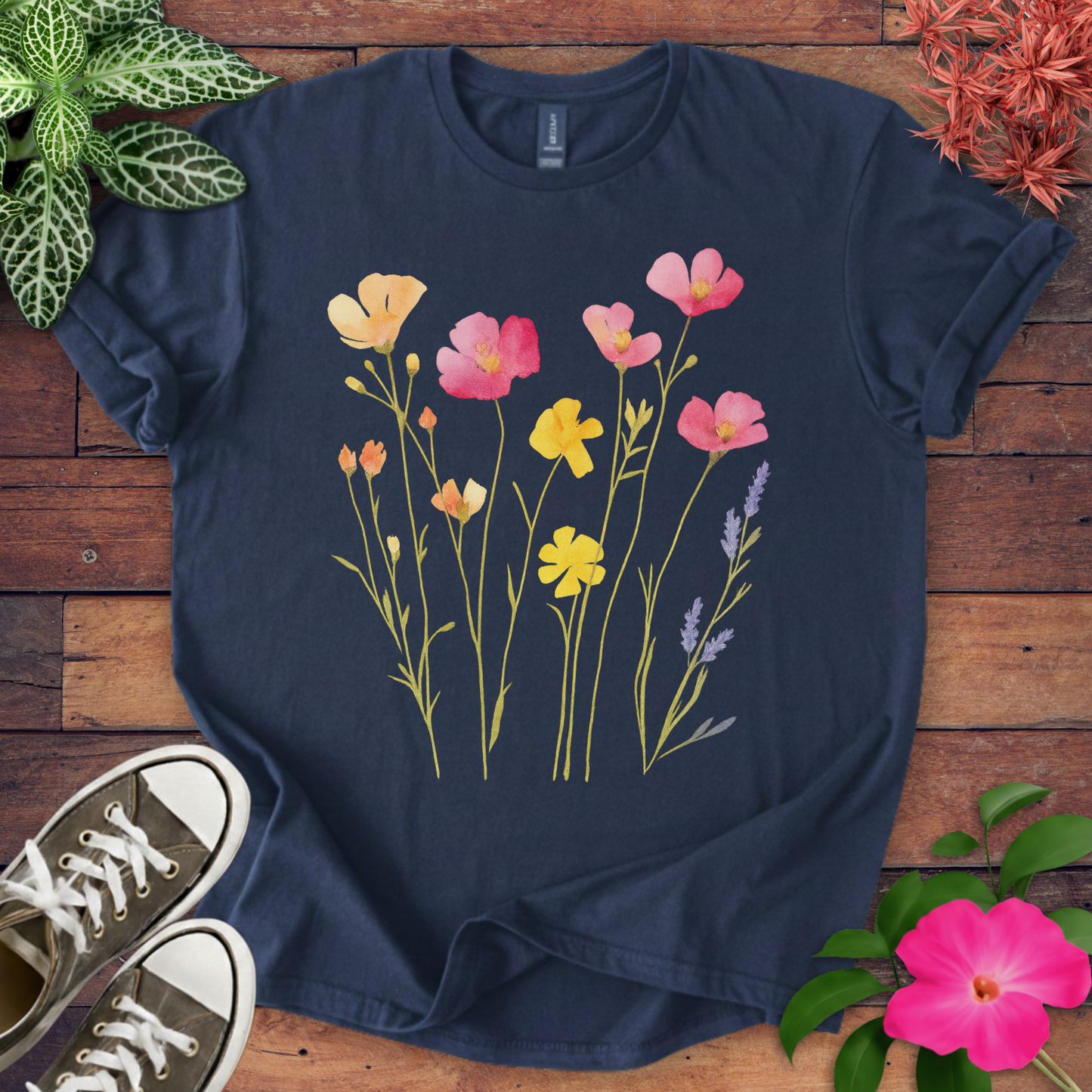 Watercolor Wildflowers T-shirt