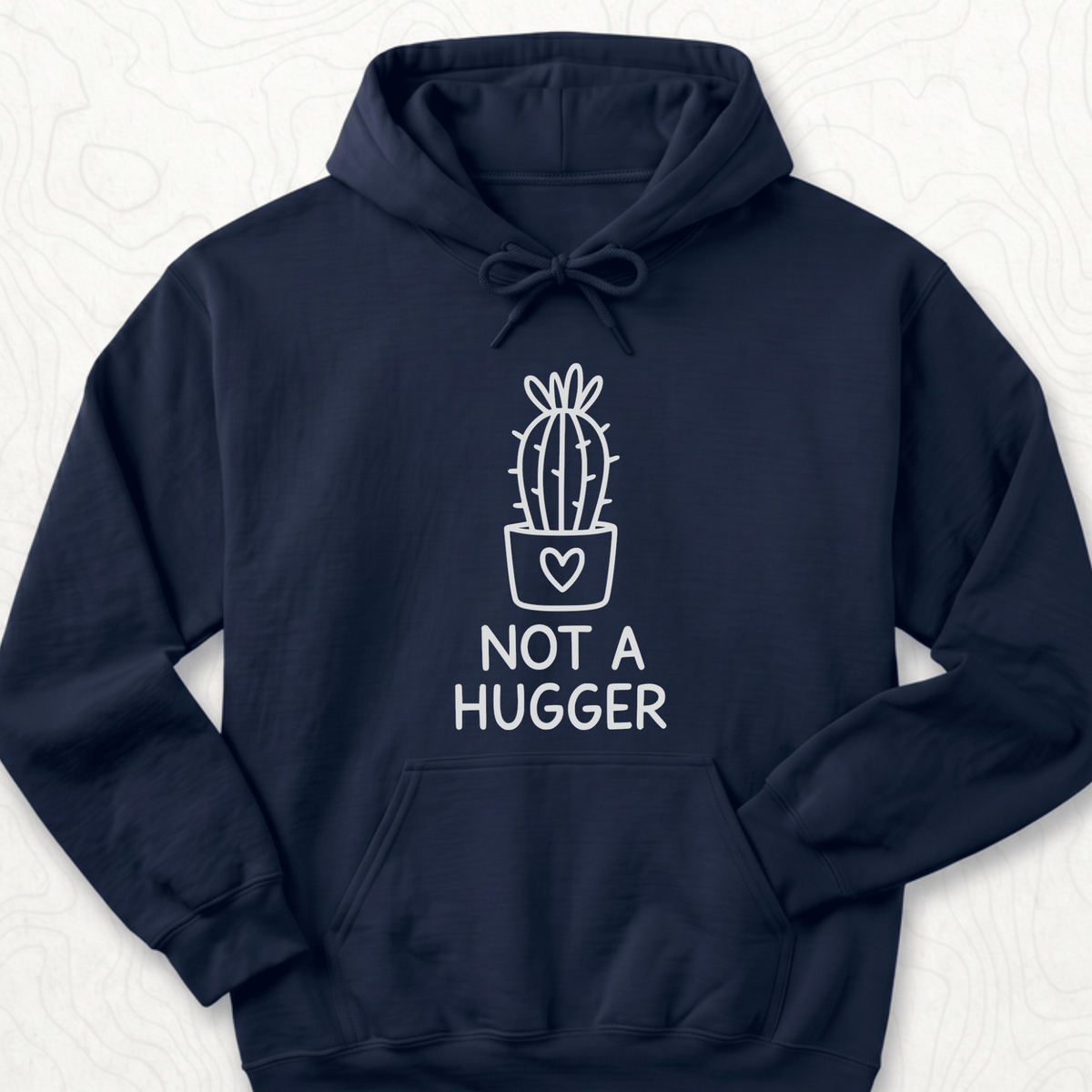 Not A Hugger Hoodie - Navy
