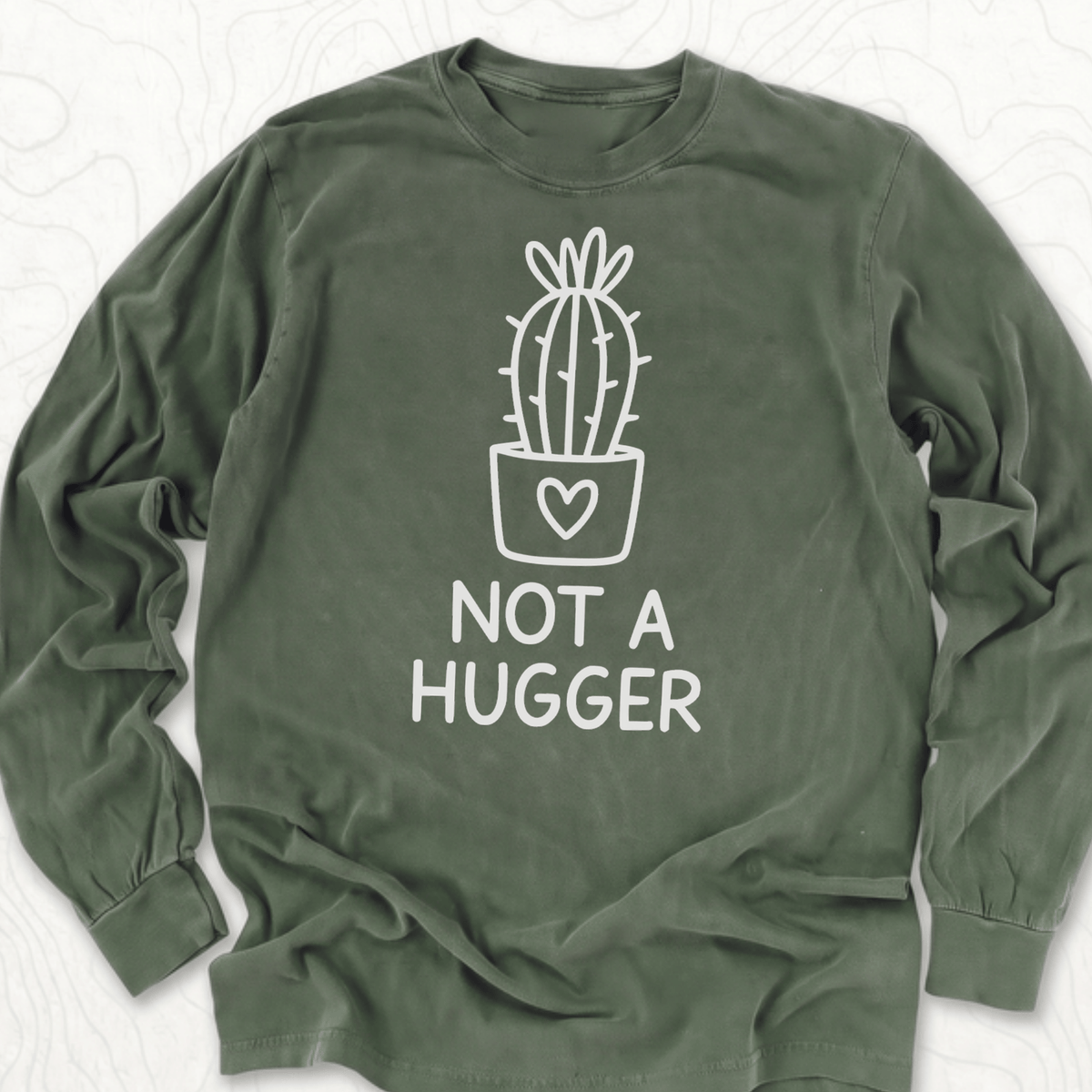 Not A Hugger LS T-shirt - Hemp