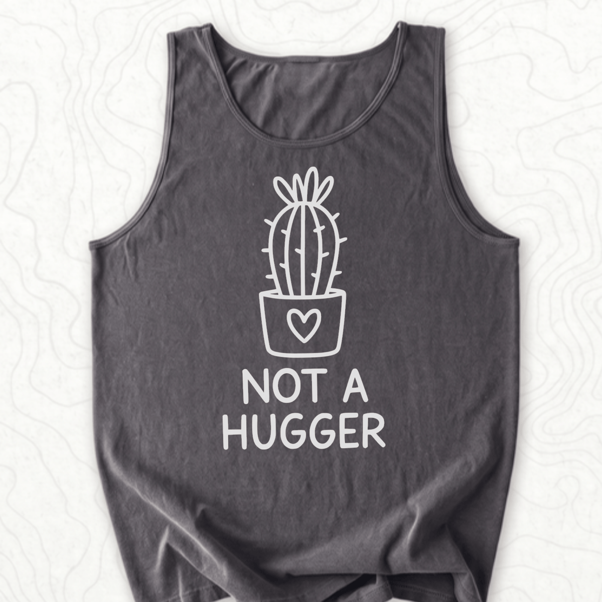 Not A Hugger Tank Top - Pepper
