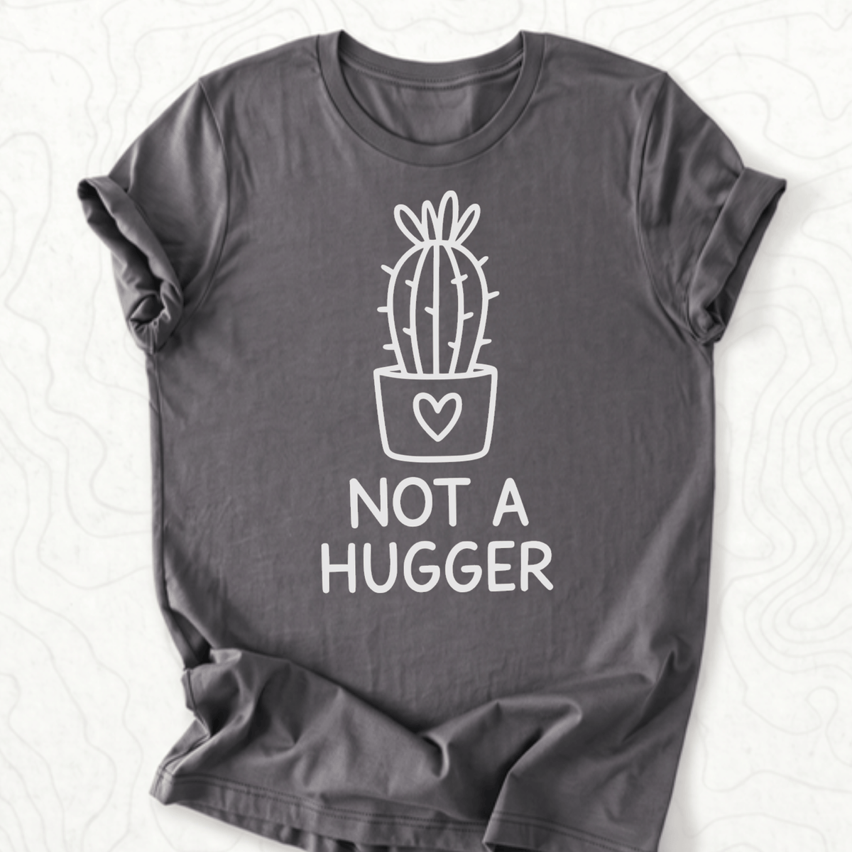 Not A Hugger Tee - Asphalt