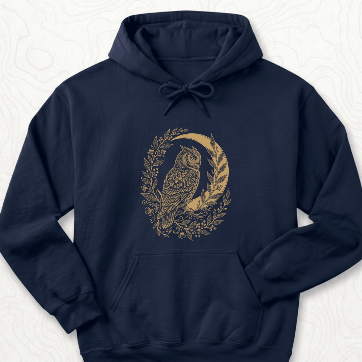 Owl Moon Hoodie - Navy