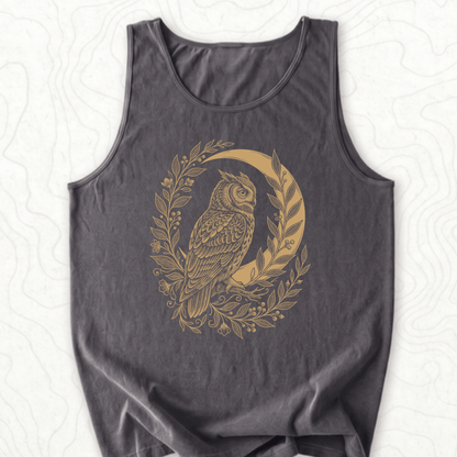 Owl Moon Tank Top - Pepper