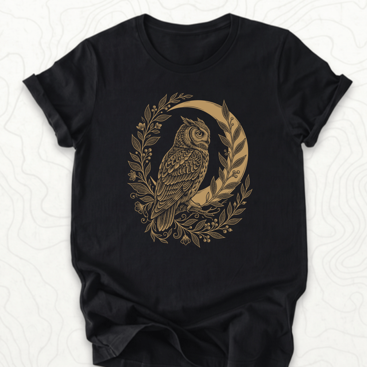 Owl Moon Tee - Black