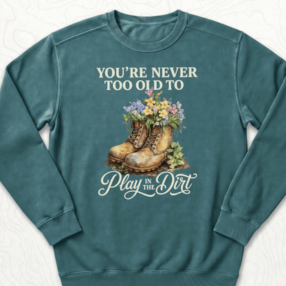 Play In Dirt Sweatshirt - Blue Spruce