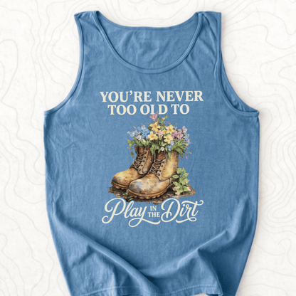 Play In Dirt Tank Top - Blue Jean