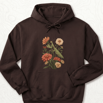 Praying Mantis Hoodie - Dark Chocolate