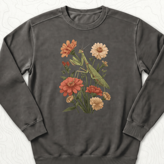 Praying Mantis Sweatshirt - Pepper