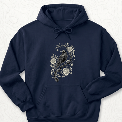 Raven Roses Hoodie - Navy