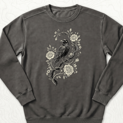 Raven Roses Sweatshirt - Pepper