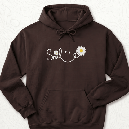 Smile Daisy Hoodie - Dark Chocolate