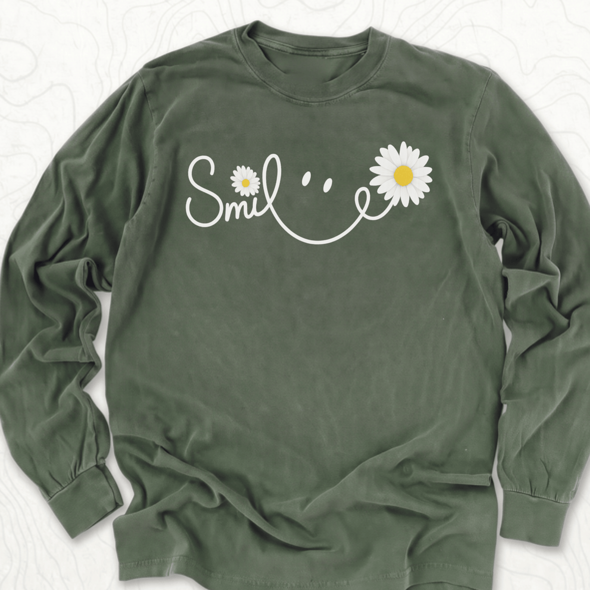 Smile Daisy LS T-shirt - Hemp