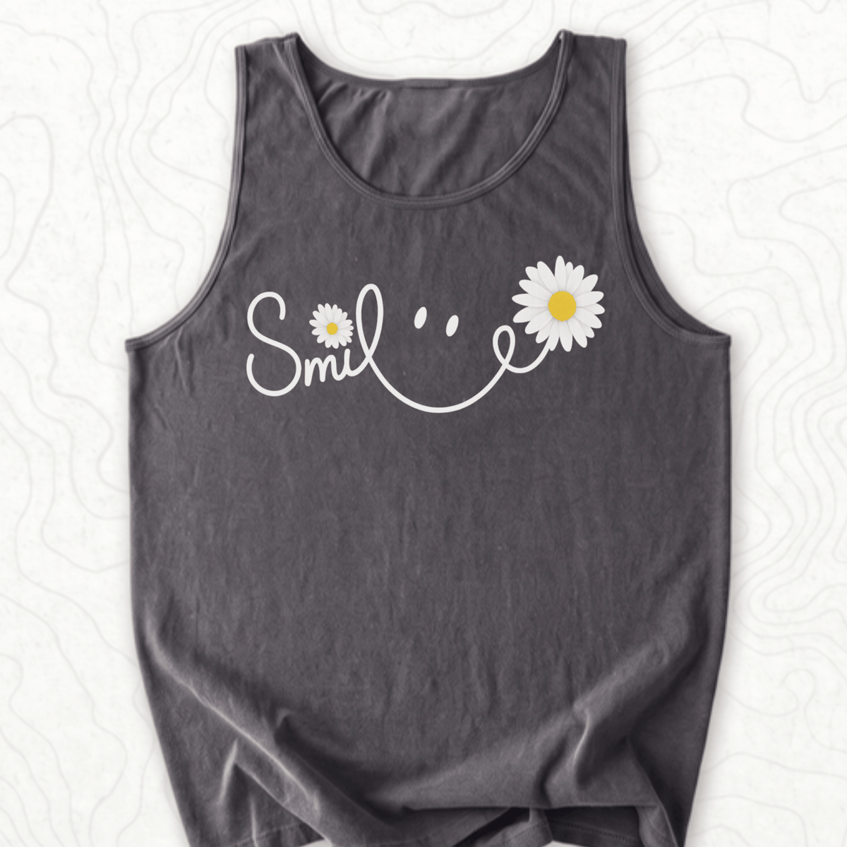 Smile Daisy Tank Top - Pepper