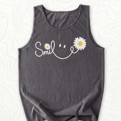 Smile Daisy Tank Top - Pepper
