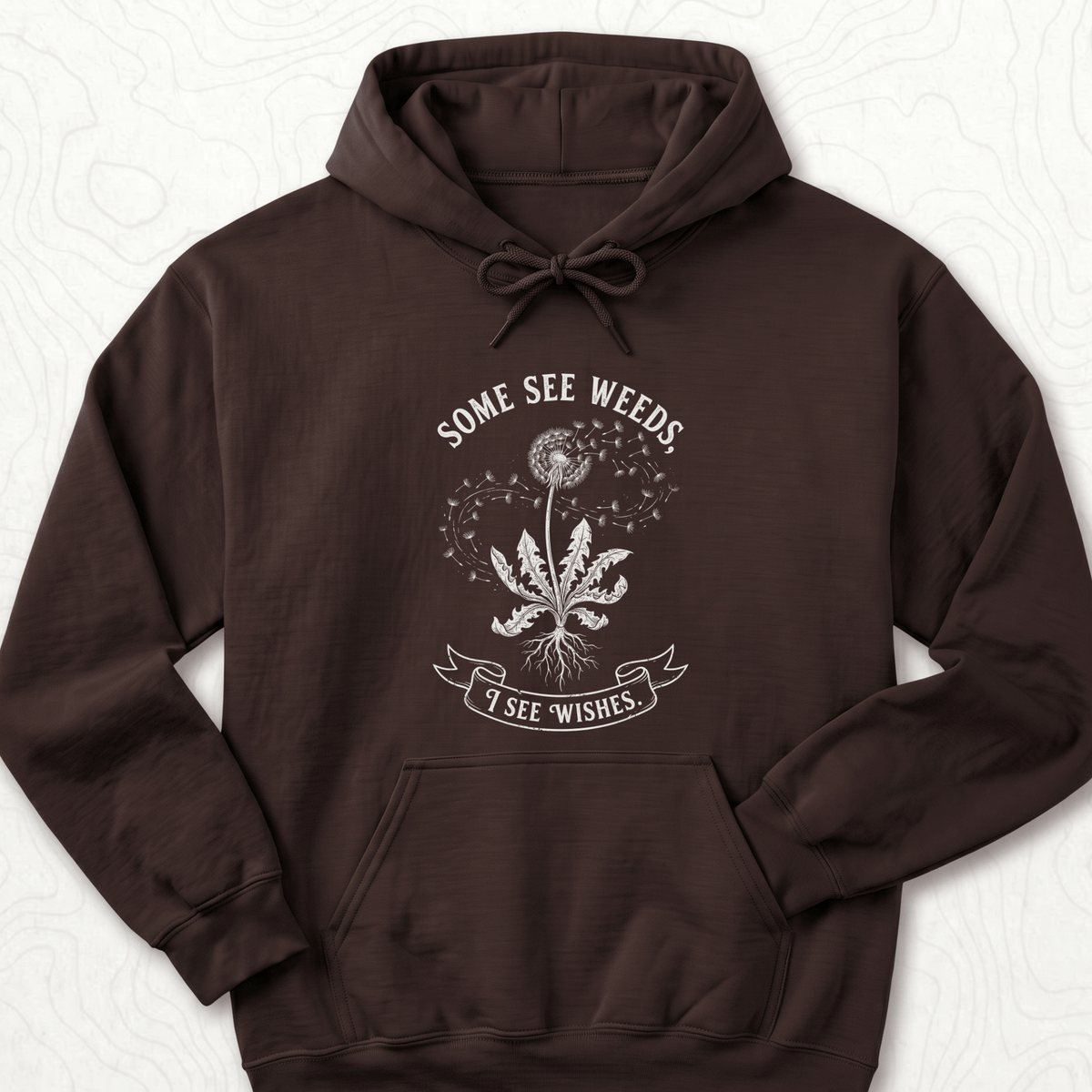 Some See Weeds Hoodie - Dark Chocolate