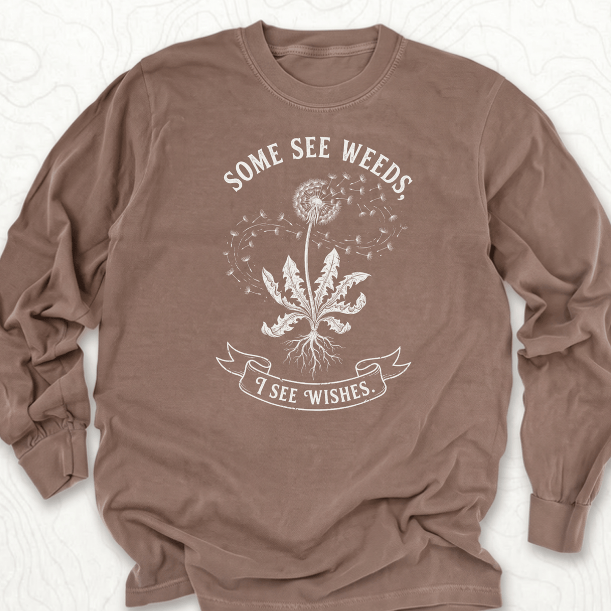 Some See Weeds LS T-shirt - Espresso