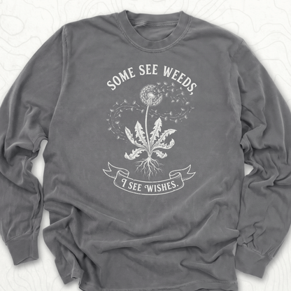 Some See Weeds LS T-shirt - Pepper