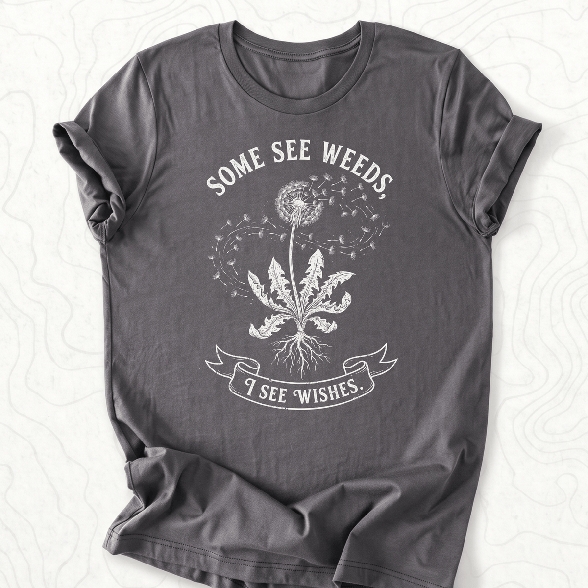Some See Weeds Tee - Asphalt