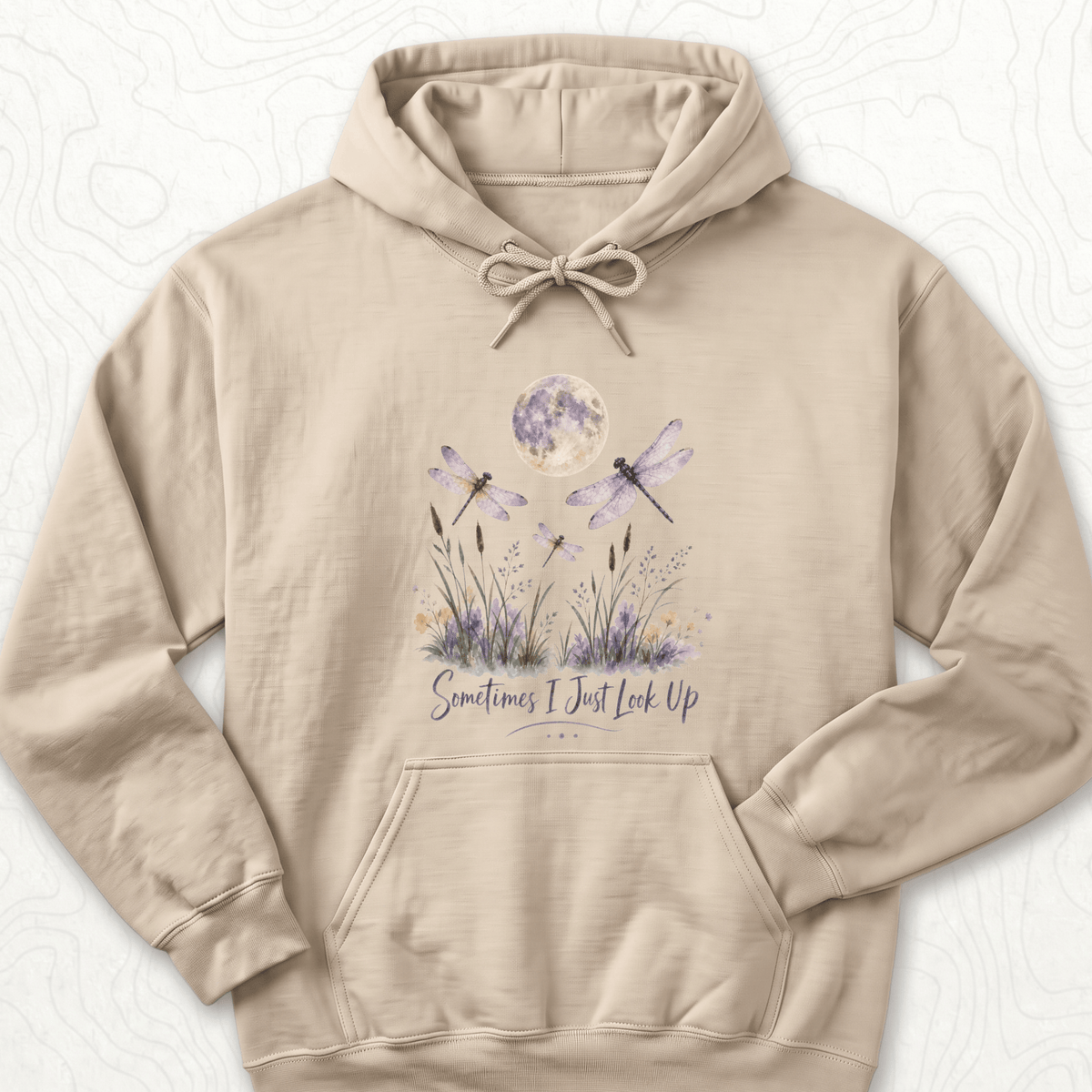 Sometimes Look Up Hoodie - Sand