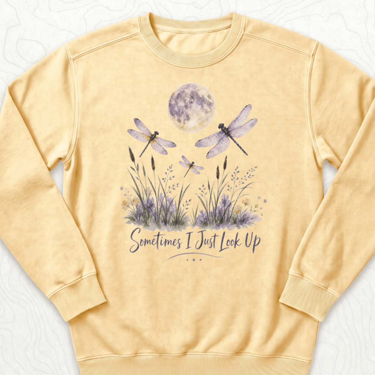 Sometimes Look Up Sweatshirt - Butter