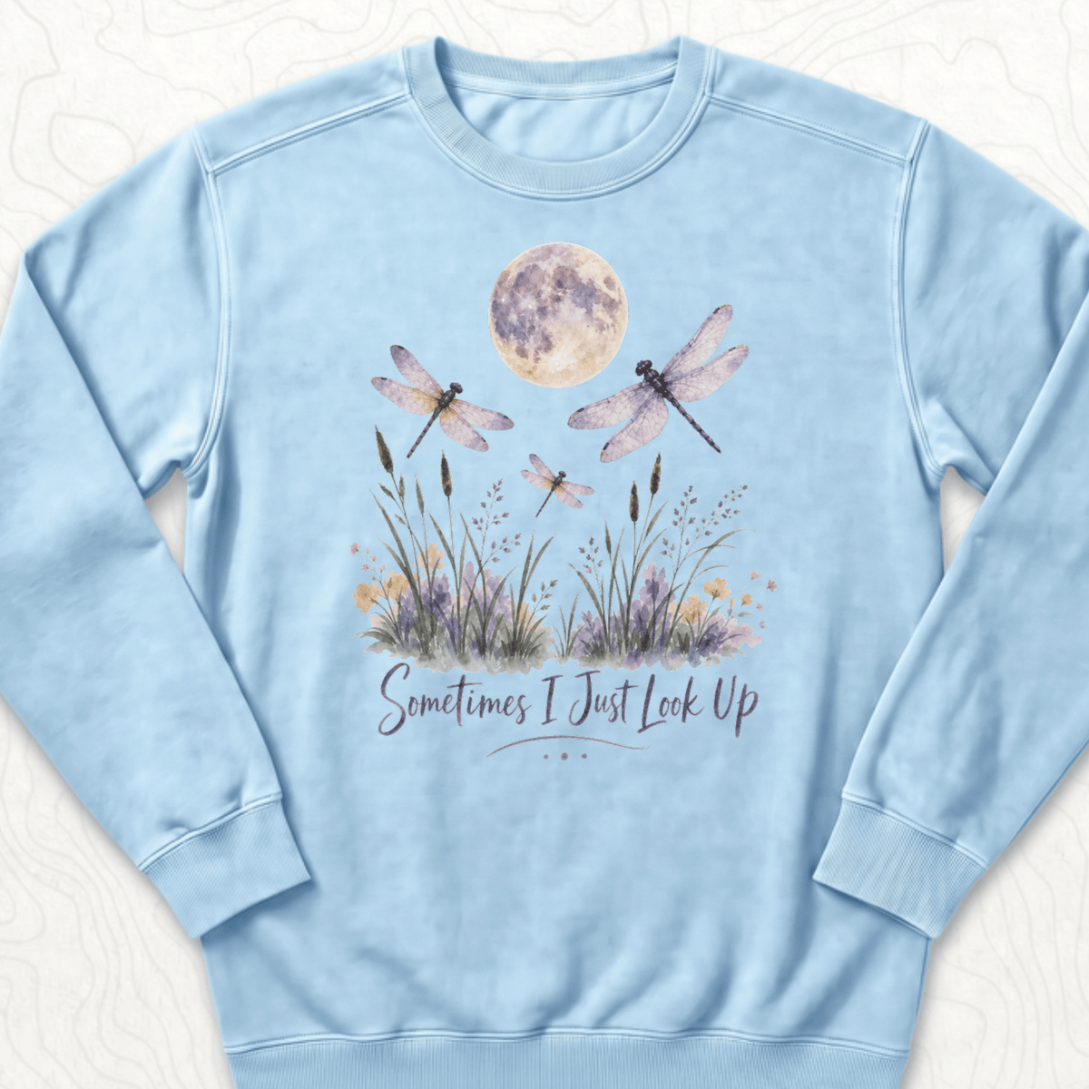 Sometimes Look Up Sweatshirt - Chambray