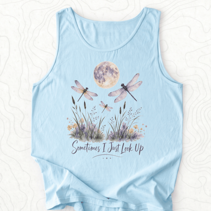 Sometimes Look Up Tank Top - Chambray
