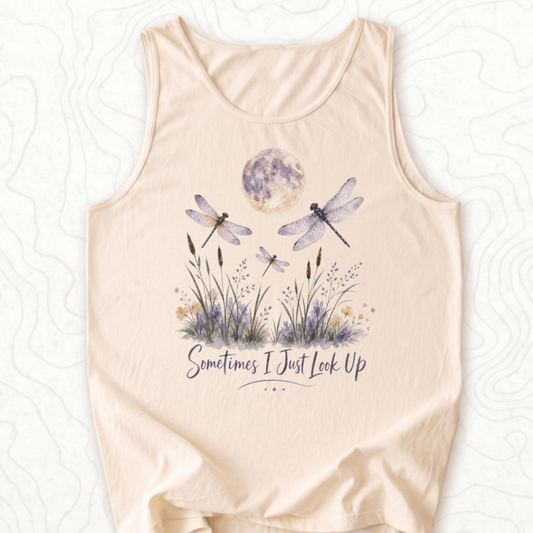 Sometimes Look Up Tank Top - Ivory