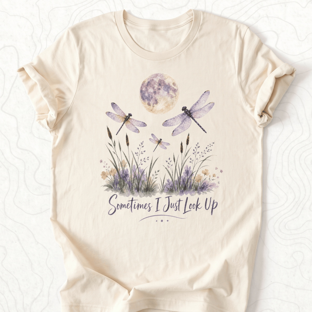 Sometimes Look Up Tee - Natural