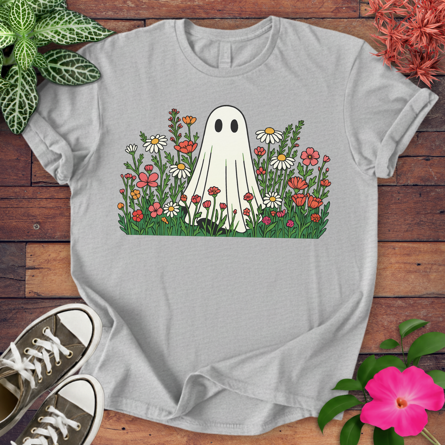 Flower Ghost T-shirt