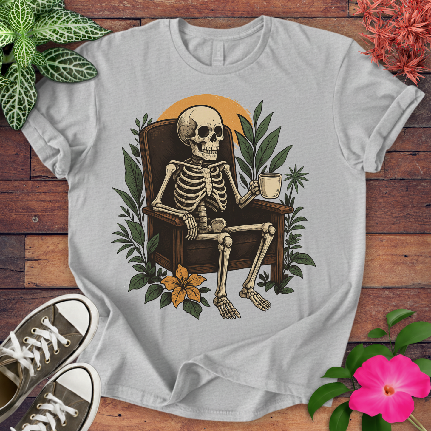 Skeleton Coffee T-shirt