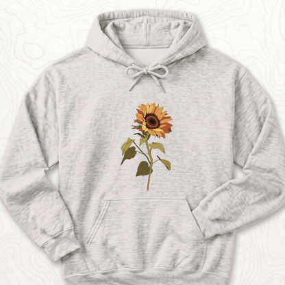 Sunflower Bloom Hoodie - Ash