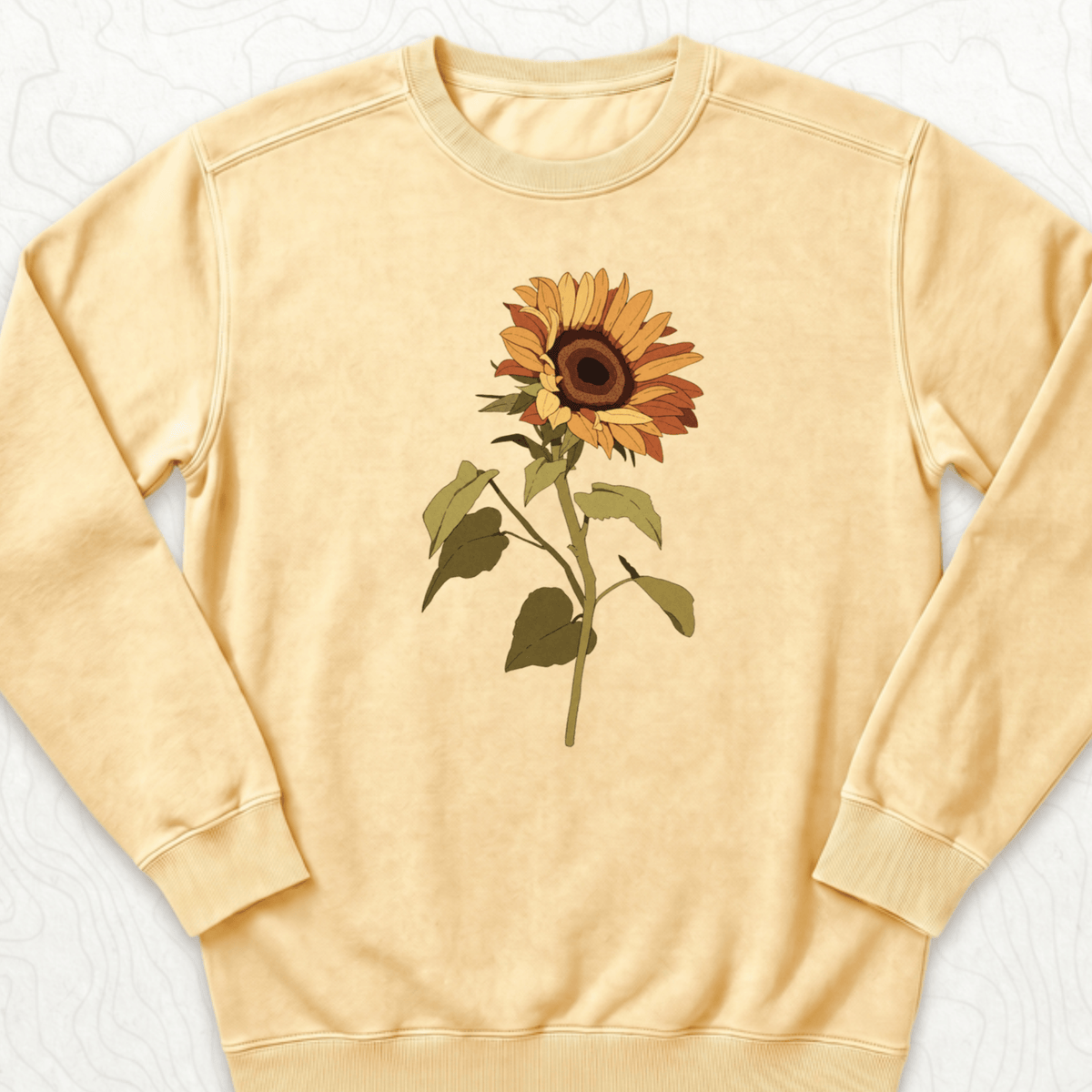 Sunflower Bloom Sweatshirt - Butter
