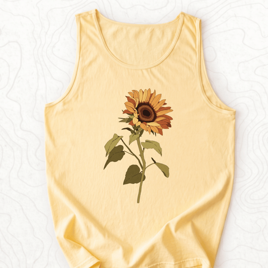 Sunflower Bloom Tank Top - Butter