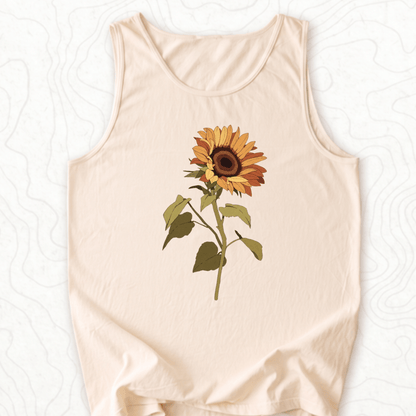 Sunflower Bloom Tank Top - Ivory