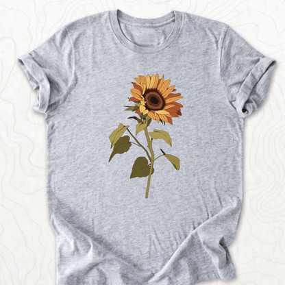 Sunflower Bloom Tee - Athletic Heather