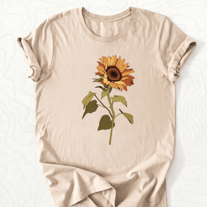 Sunflower Bloom Tee - Tan