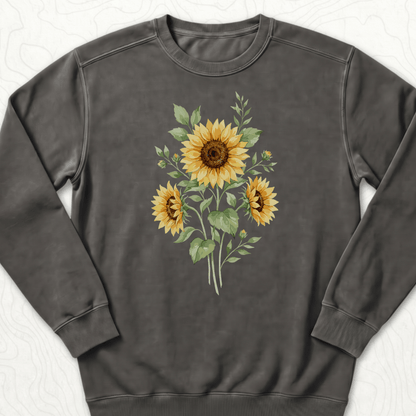 Sunflower Bouquet Sweatshirt - Pepper