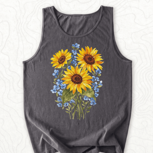Sunflower Bouquet Tank Top - Pepper